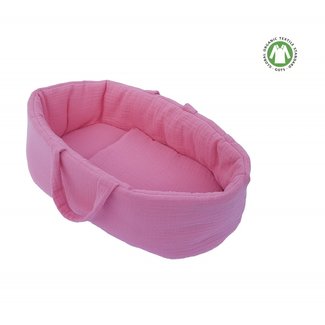 Hollie Poppenspeelgoed Poppenreiswieg Roze Hollie Poppenspeelgoed Poppenreiswieg Roze