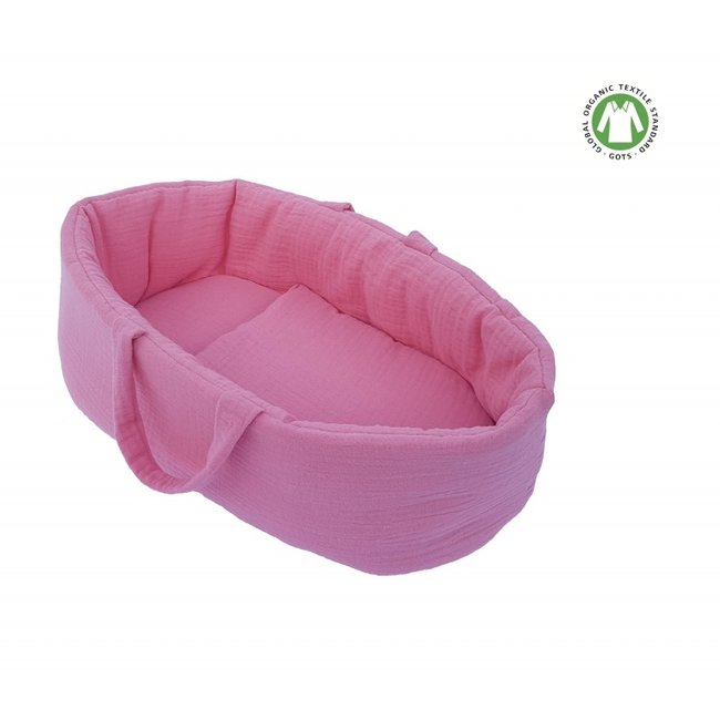 Hollie Poppenspeelgoed Doll Carrycot Pink