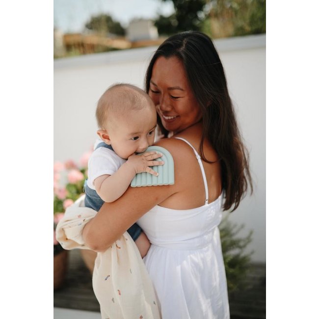 Mushie Bijtring Regenboog Cambridge Blue