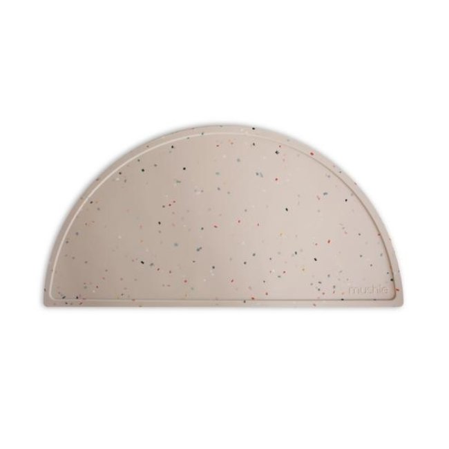 Mushie Silicone Mat Confetti Beige