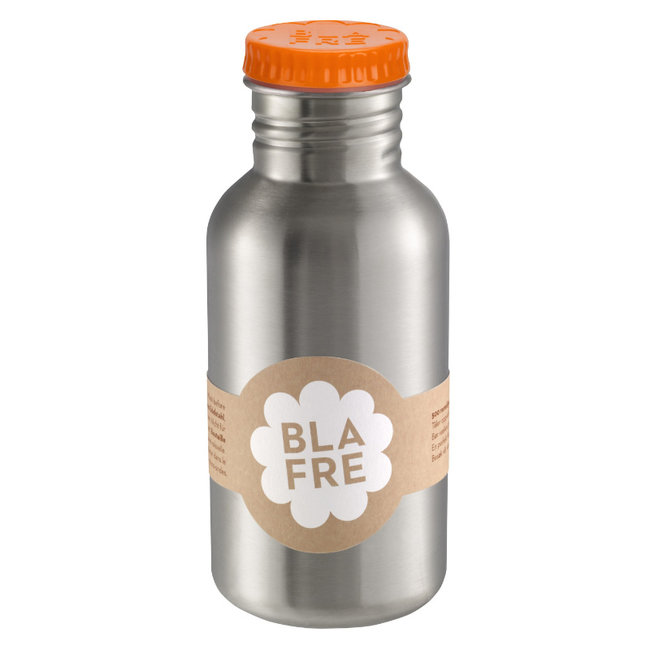 Blafre Drinking Bottle Orange 500 ml Stainless Steel