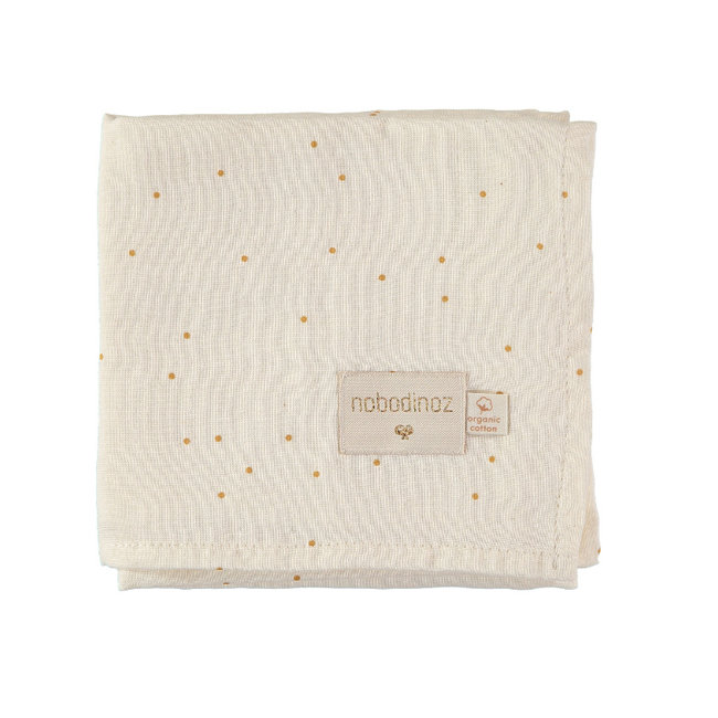 Nobodinoz Muslin Cloth Honey Sweet Dots 70 x 70 cm