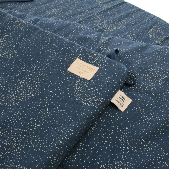 Nobodinoz Bettnestchen Gold Bubble Night Blue Blau