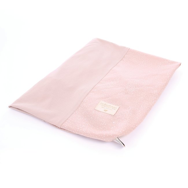 Nobodinoz Changing Mat Cover White Bubble Misty Pink