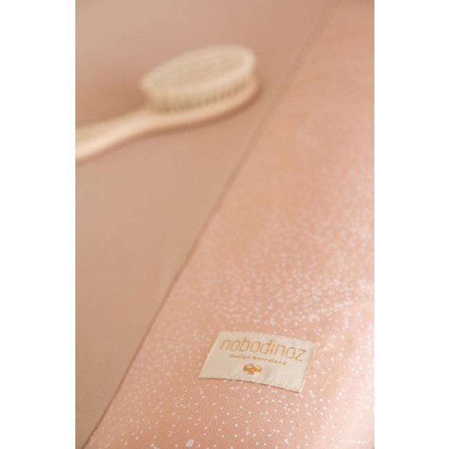Nobodinoz Changing Mat Cover White Bubble Misty Pink