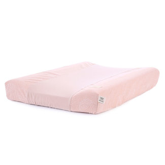 Nobodinoz Changing Mat Cover White Bubble Misty Pink