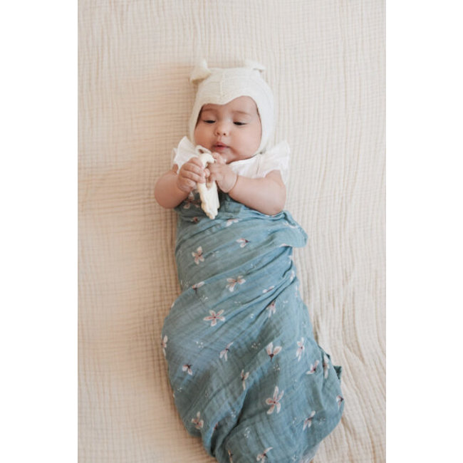 Cam Cam Copenhagen Hydrofiele Doek Windflower Blauw 120 x 120 cm