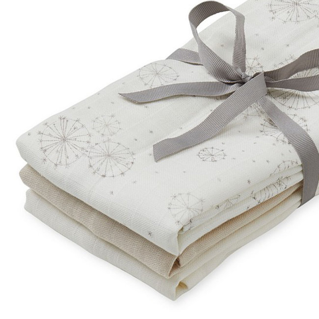 Cam Cam Copenhagen Muslin Cloths Dandelion Light Sand 3 Pack