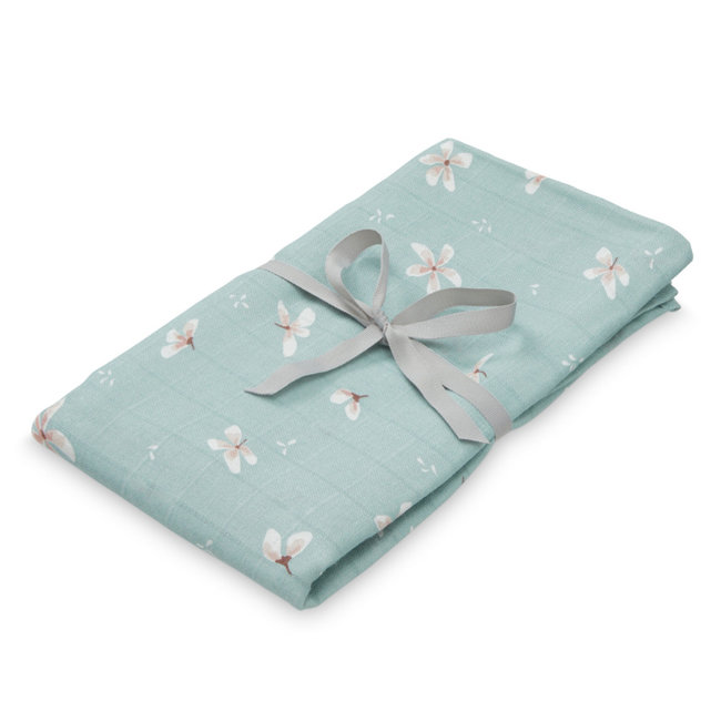 Cam Cam Copenhagen Muslin Swaddle Windflower Blue 120 x 120 cm
