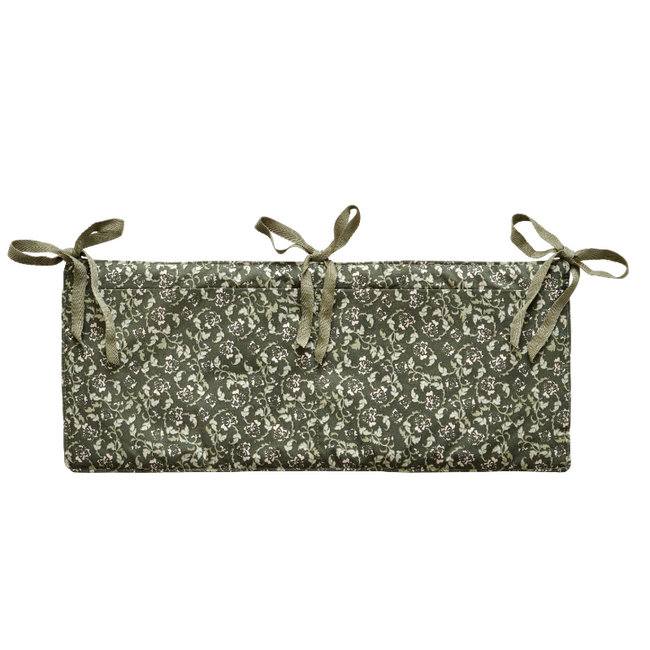 Garbo & Friends Baby Bed Pocket Floral Moss Groen