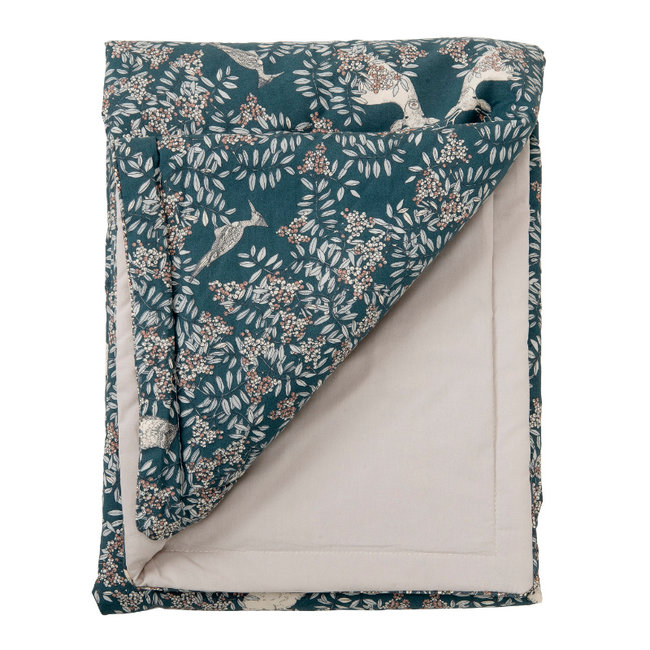 Garbo & Friends Baby Quilt Fauna Blauw 140 x 200 cm