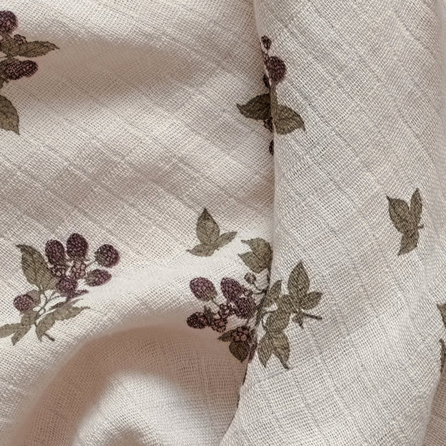 Garbo & Friends Baby Muslin Swaddle Blackberry 110 x 110 cm