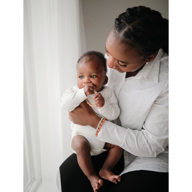 Mushie Teether Flower Dried Thyme Naturel Berry