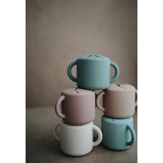 Mushie Snack Cup Stone Grijs