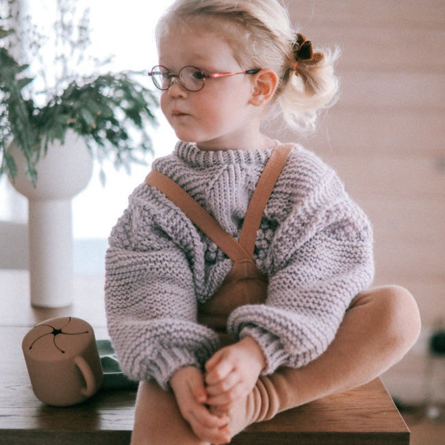 Mushie Snack Cup Stone Grey