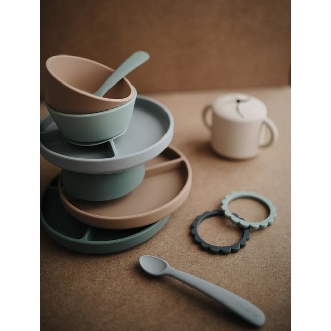 Mushie Silicone Bowl Cambridge Blue