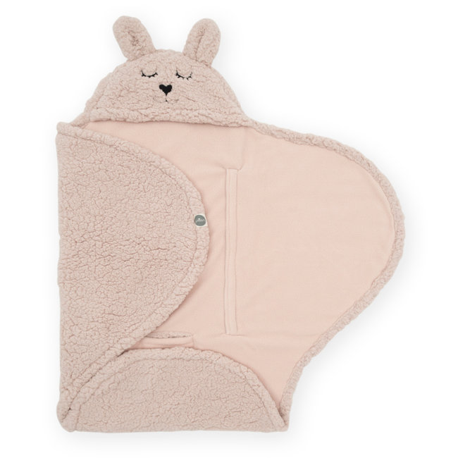 Jollein Einschlagdecke Bunny Pale Pink Rosa 100 x 105 cm