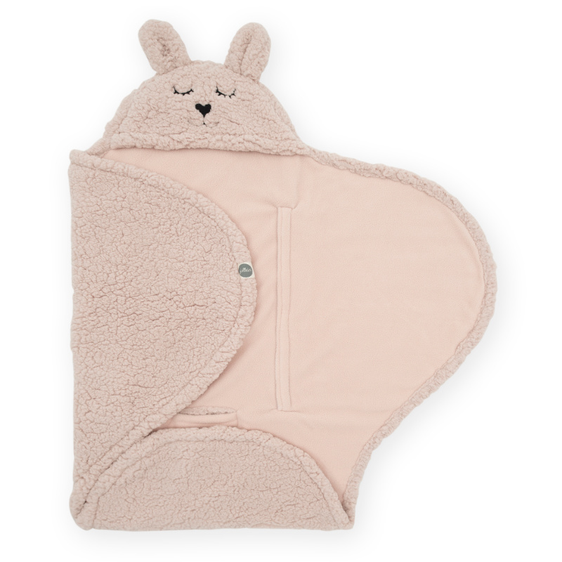 Kenmerkend Legende Bakkerij Jollein Wrap Blanket Bunny Pale Pink - Rocket Toys