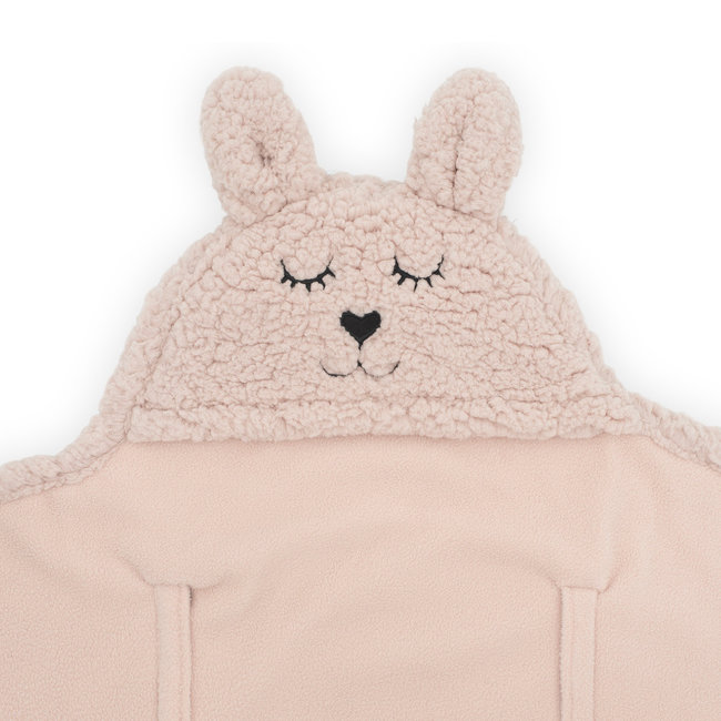 Jollein Wrap Blanket Bunny Pale Pink 100 x 105 cm