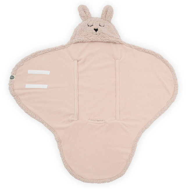 Jollein Einschlagdecke Bunny Pale Pink Rosa 100 x 105 cm