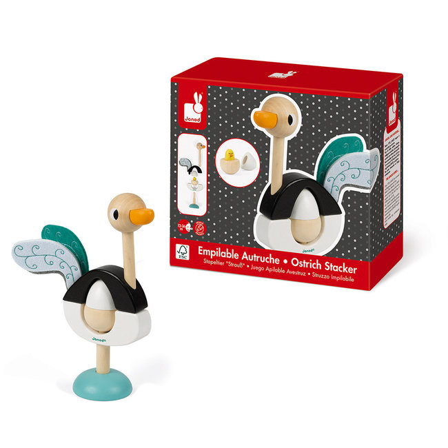 Janod Ostrich Zigolos stacker wood