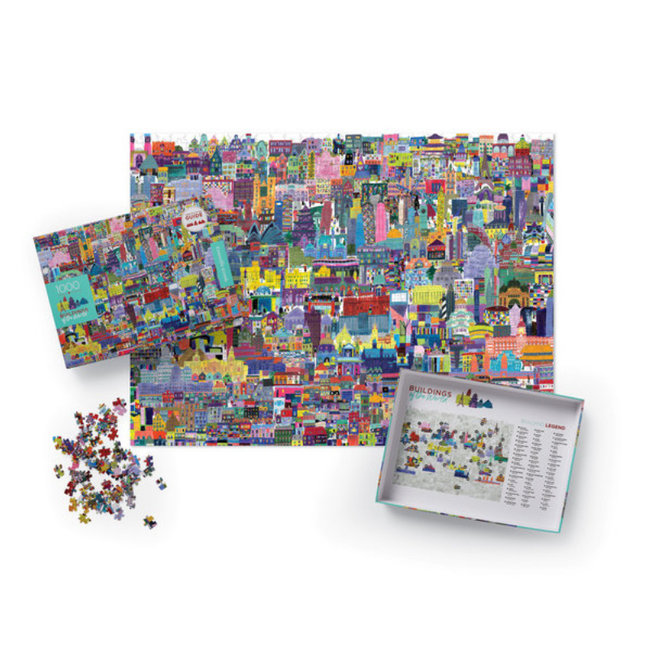 Crocodile Creek Puzzels Puzzel Buildings Of The World 1000 st.