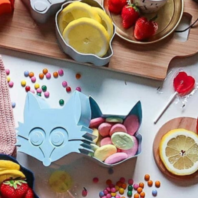 Blafre Snackdosen Fuchs Hellblau
