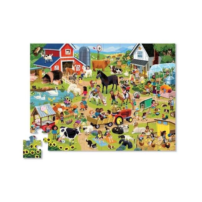 Crocodile Creek Puzzels Puzzel Day At The Farm 48 st. 4 jaar+