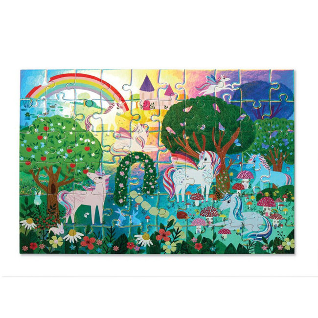 Crocodile Creek Puzzels Puzzel Sparkling Unicorn 60 st.  4 jaar+