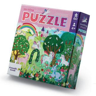 Crocodile Creek Puzzels Puzzel Sparkling Unicorn 60 st.