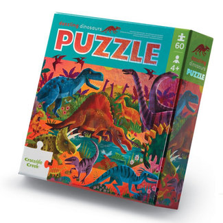 Crocodile Creek Puzzels Puzzle Dazzling Dinos 60 pcs.