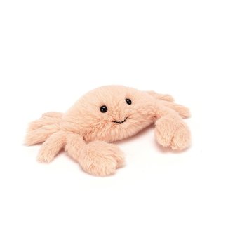 Jellycat Fluffy Crab Soft Toy Pink