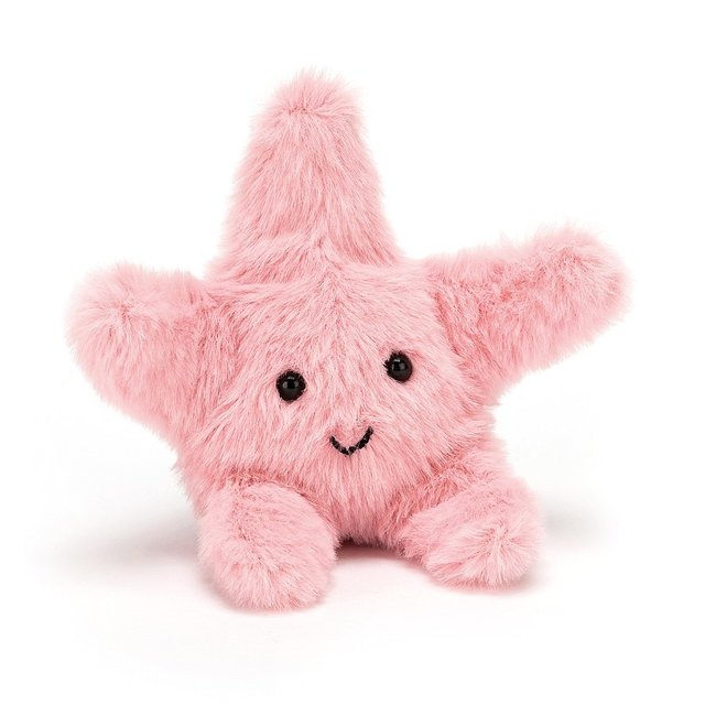 Jellycat Fluffy Zeester Knuffel Roze 10 cm