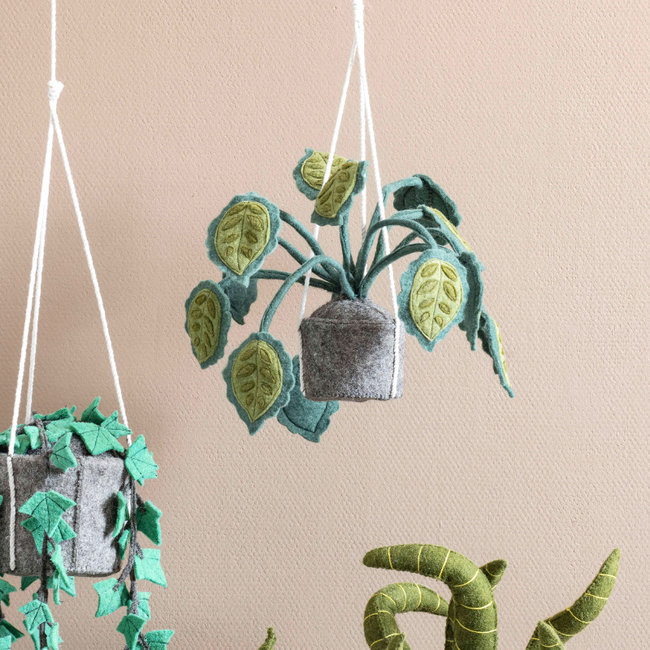 KidsDepot Hängepflanze Big Leaves Felt