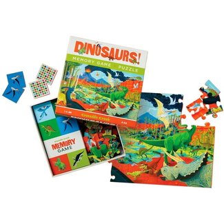 Crocodile Creek Puzzels Memory & Puzzle Dinosaur 48 pc.