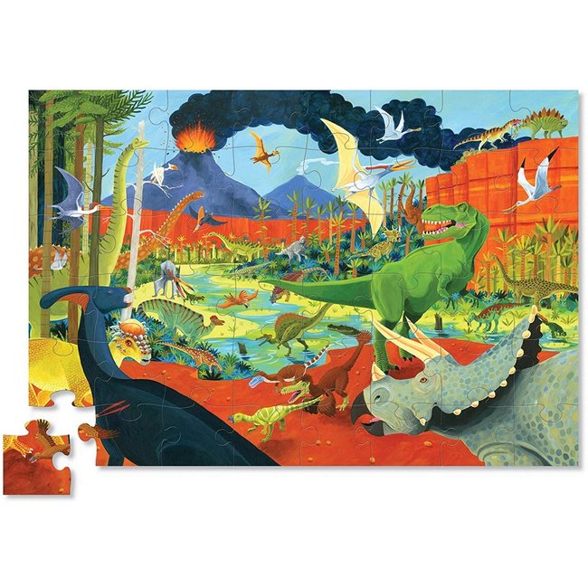 Crocodile Creek Puzzels Memory & Puzzel Dinosaurus 48 st.