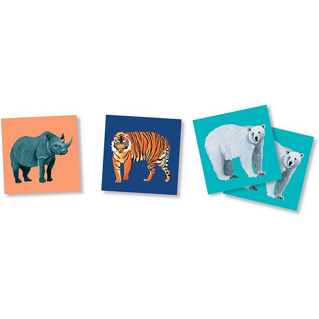 Crocodile Creek Puzzels Memory & Puzzel Endangered 48 st.