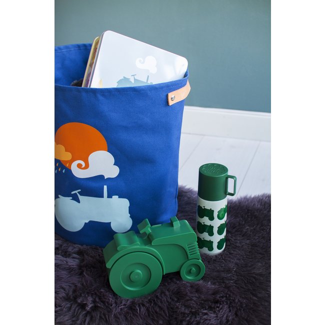 Blafre Lunch Box Tractor Green Compartments