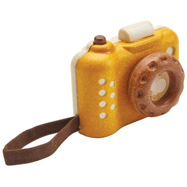 PlanToys Kamera Holz Ockergelb 5412