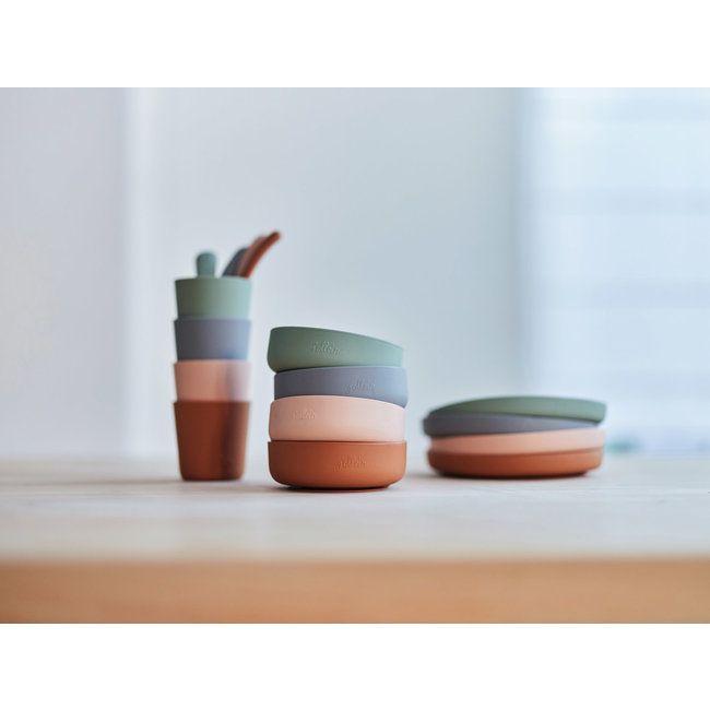 Jollein Kinderservies Bruin Siliconen Caramel