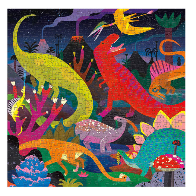Mudpuppy Glow in the dark Puzzle Dinosaurs 500 pc.
