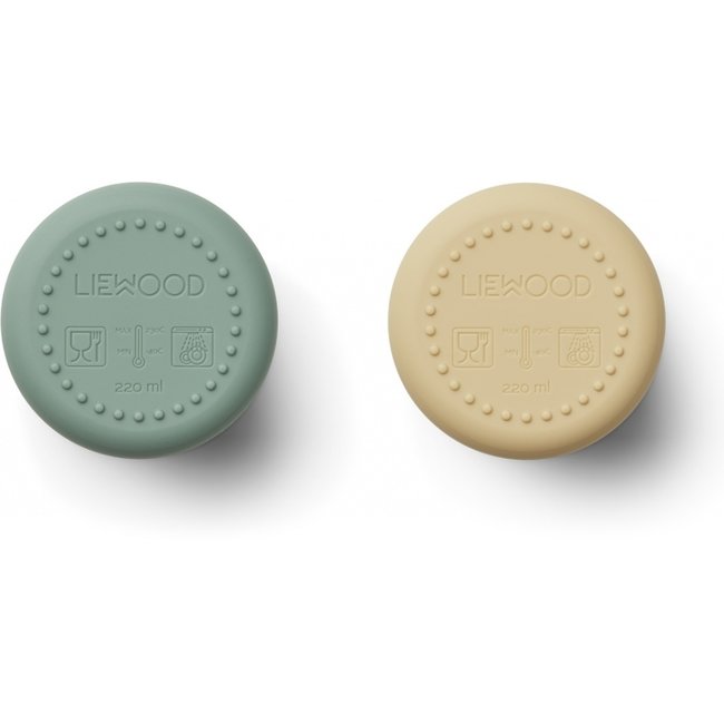 Liewood Silicone Cup Ethan Rabbit Peppermint 2 Pack