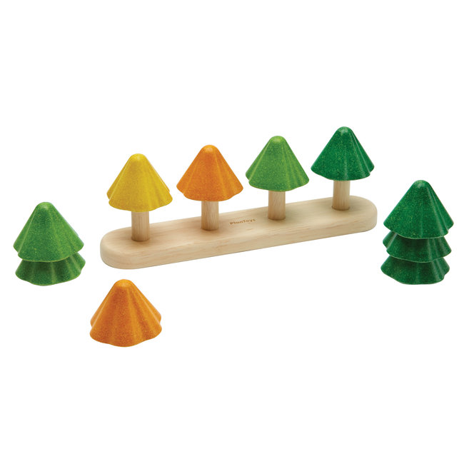 PlanToys Sorteer en Tel Boompjes Hout