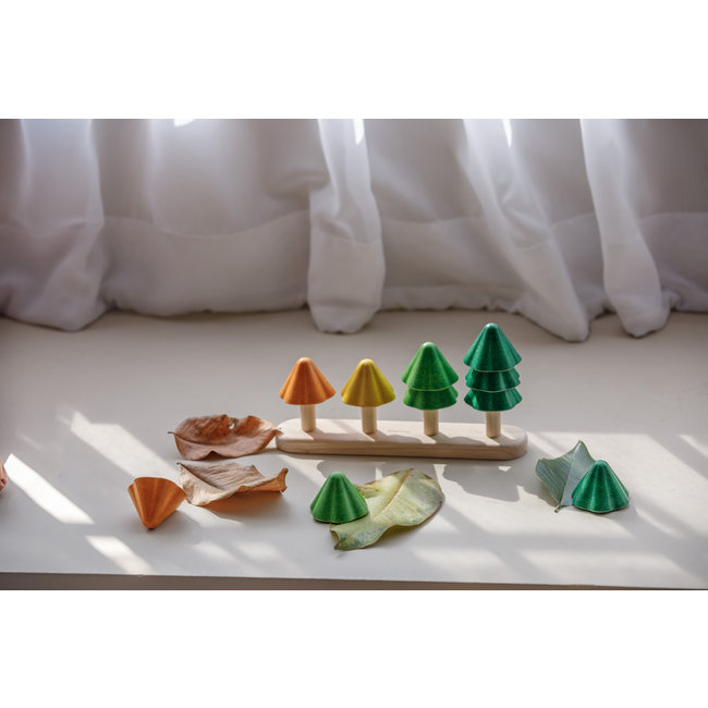 PlanToys Sortier und Zähl Bäumen Holz