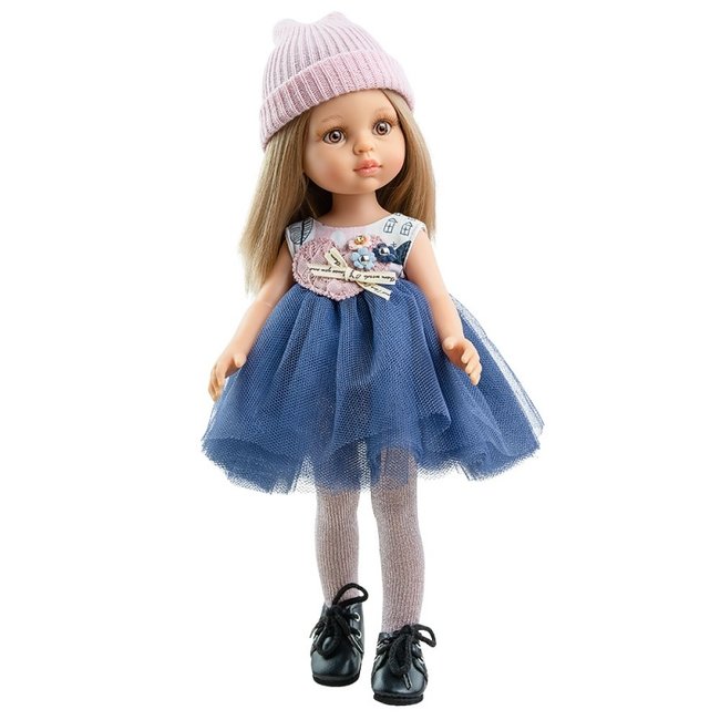 Paola Reina Doll Amigas Carla Tulle Dress Blue