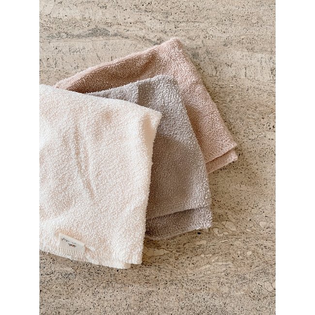 Konges Sløjd Wash Cloths Shades of Sand 3 Pack