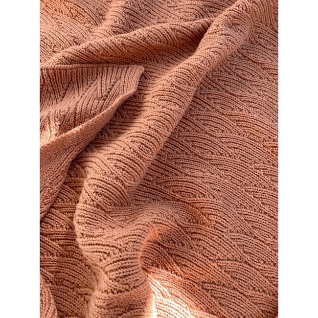 Konges Sløjd Baby Blanket Pointelle Brush Pink 100 x 70 cm