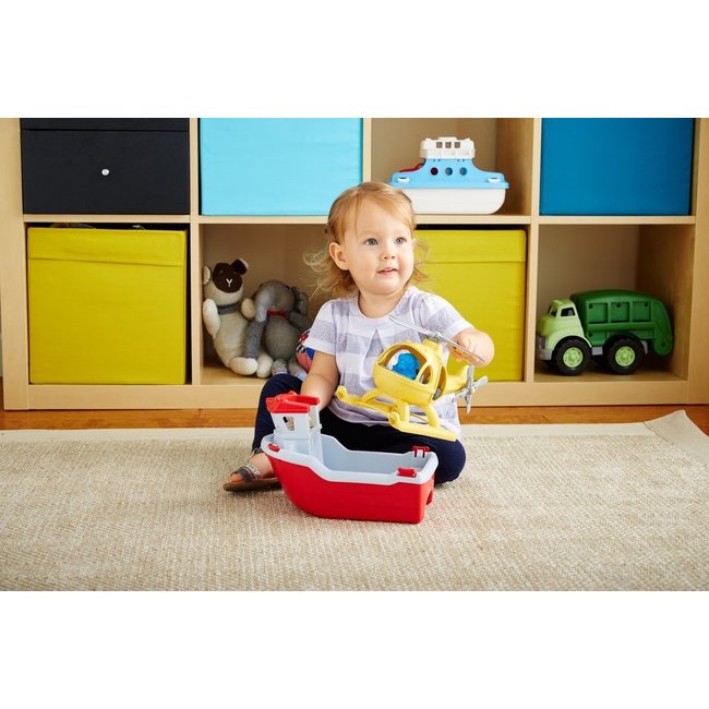 Green Toys Reddingsboot met Helicopter