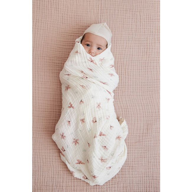 Cam Cam Copenhagen Mulltücher Windflower Creme 2er-Pack