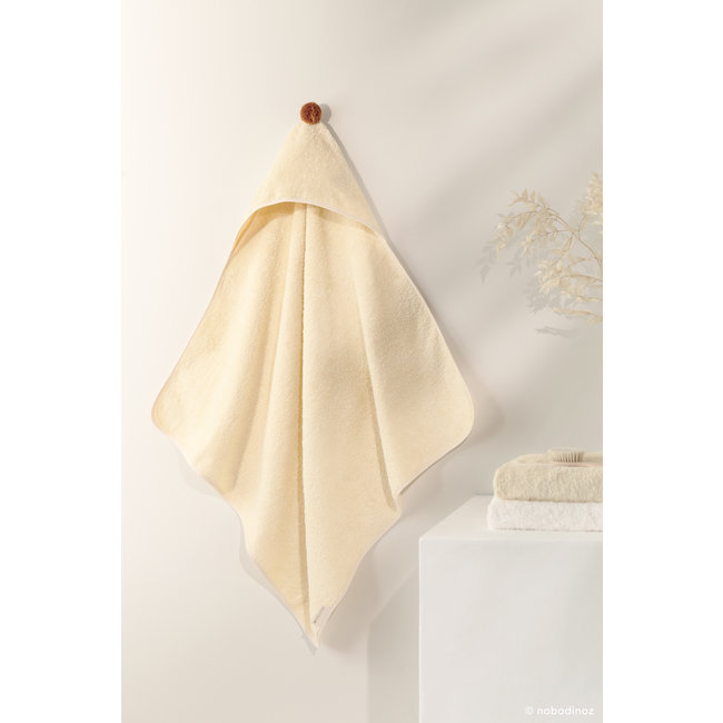 Nobodinoz Baby Bath Cape So Cute Vanilla